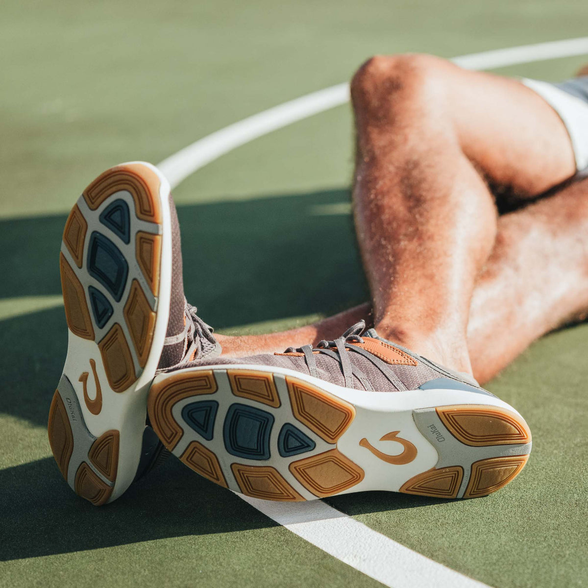 OluKai Mio Lī Men's Athletic Shoes - Pavement / Vintage Indigo