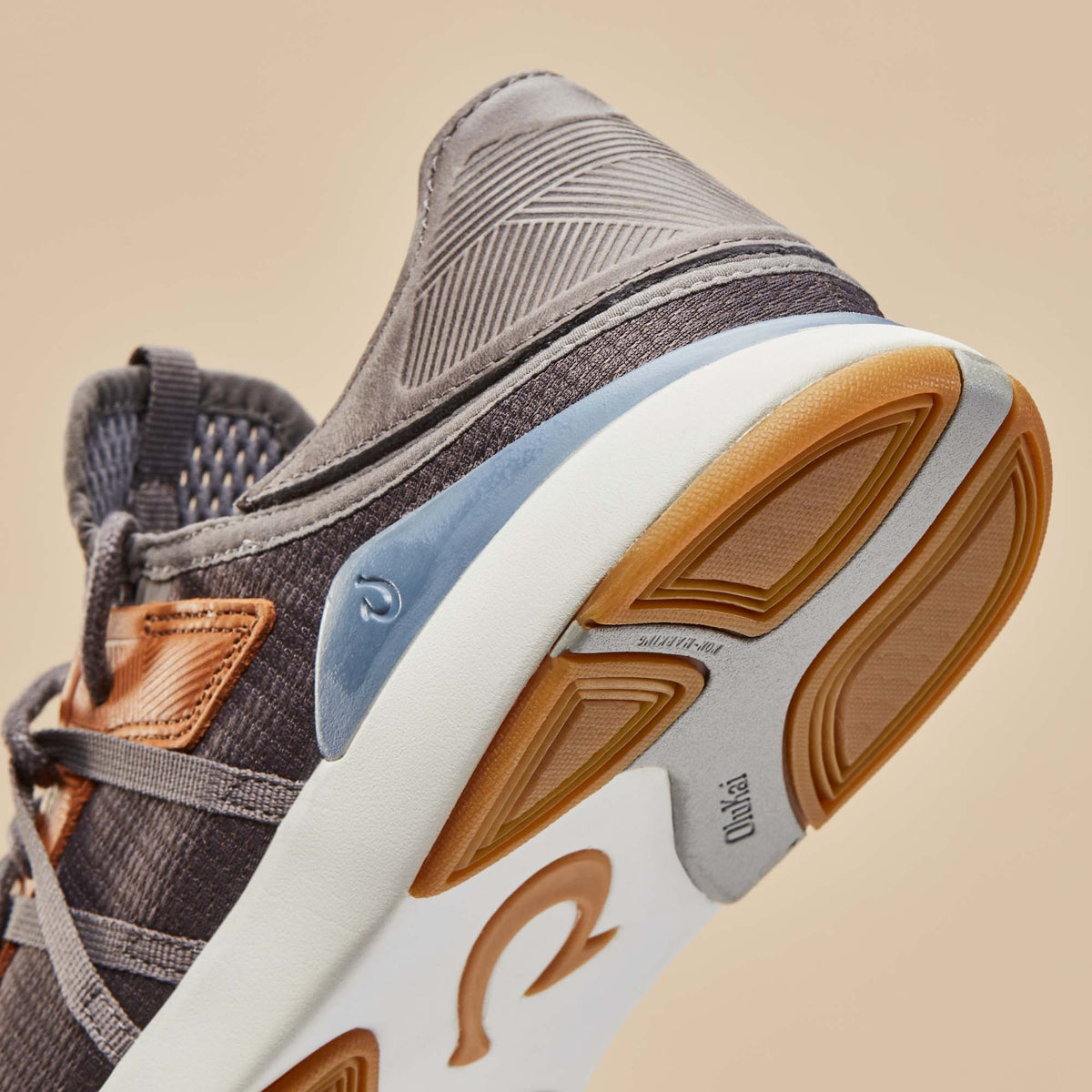 OluKai Mio Lī Men's Athletic Shoes - Pavement / Vintage Indigo
