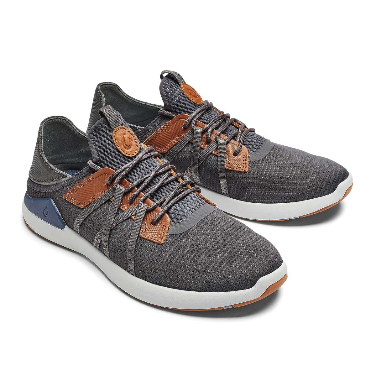 OluKai Mio Lī Men's Athletic Shoes - Pavement / Vintage Indigo