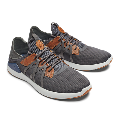 OluKai Mio Lī Men's Athletic Shoes - Pavement / Vintage Indigo