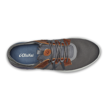 OluKai Mio Lī Men's Athletic Shoes - Pavement / Vintage Indigo