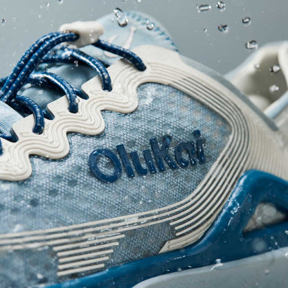 OluKai ‘Ahi Men’s Water Boat Shoes - Blue Pearl / White Sand