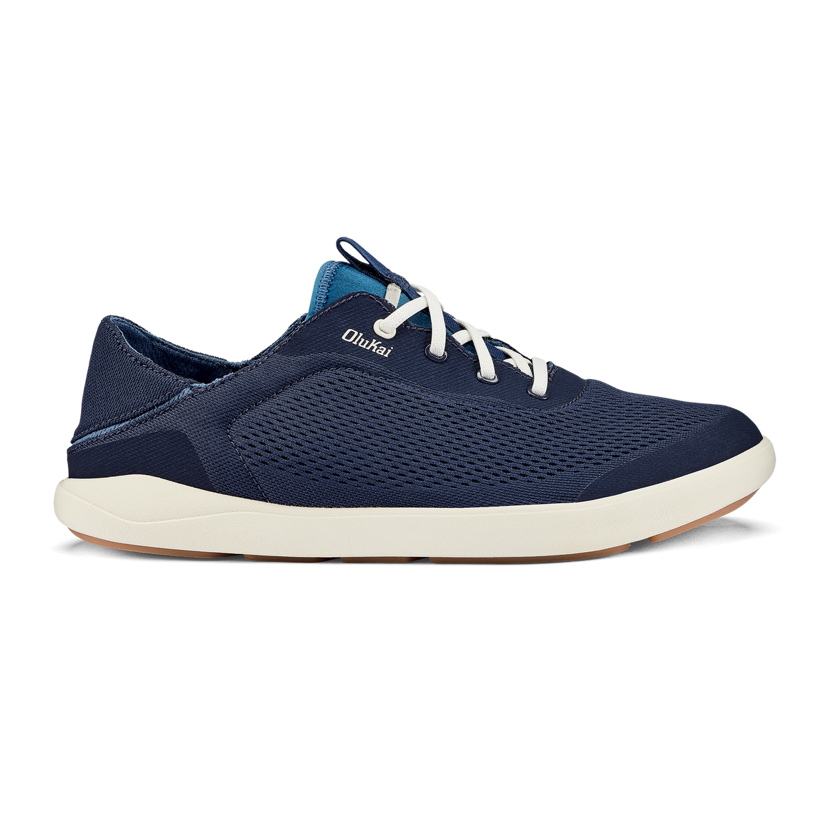 OluKai Moku Pae Men's Boat Shoes - Trench Blue / Off White