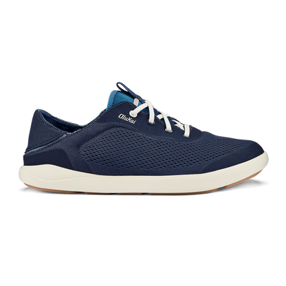OluKai Moku Pae Men's Boat Shoes - Trench Blue / Off White
