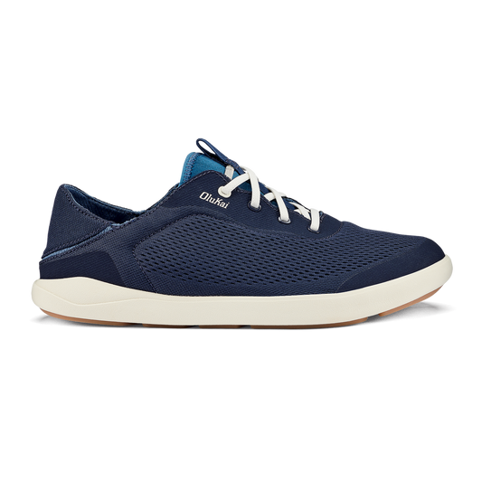 OluKai Moku Pae Men's Boat Shoes - Trench Blue / Off White