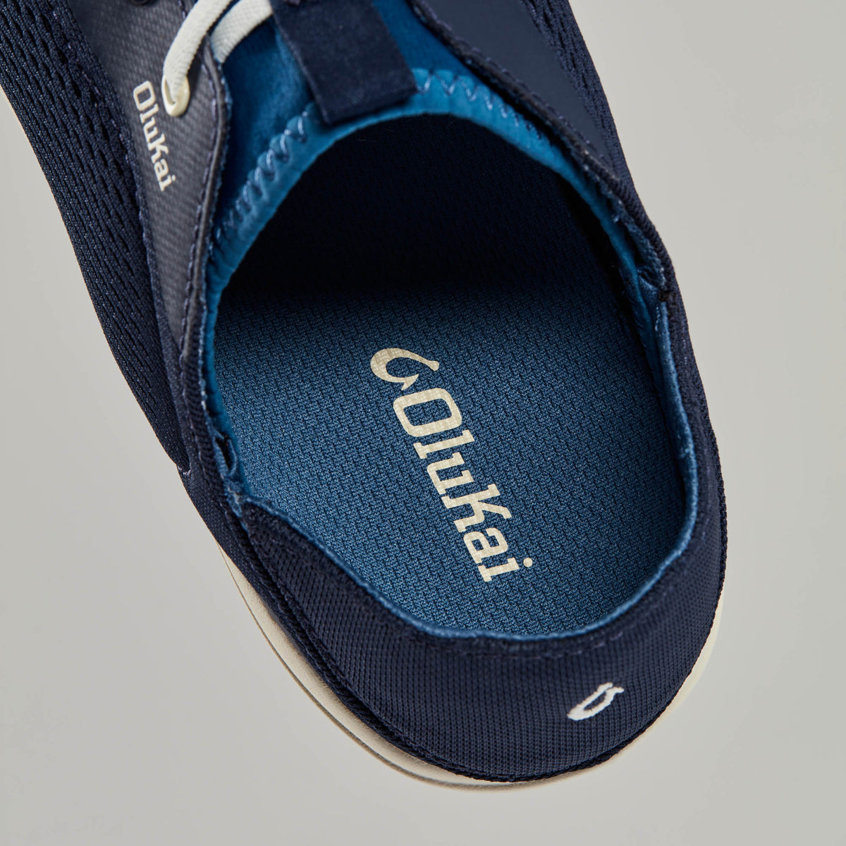 OluKai Moku Pae Men's Boat Shoes - Trench Blue / Off White