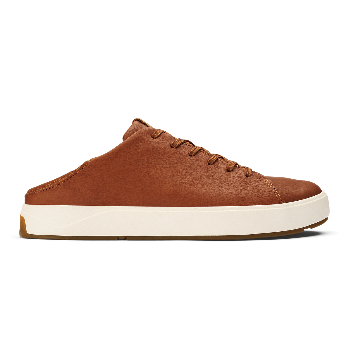 OluKai Lae‘ahi Lī ‘Ili Men's Leather Sneakers - Kukui Brown
