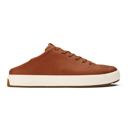 OluKai Lae‘ahi Lī ‘Ili Men's Leather Sneakers - Kukui Brown