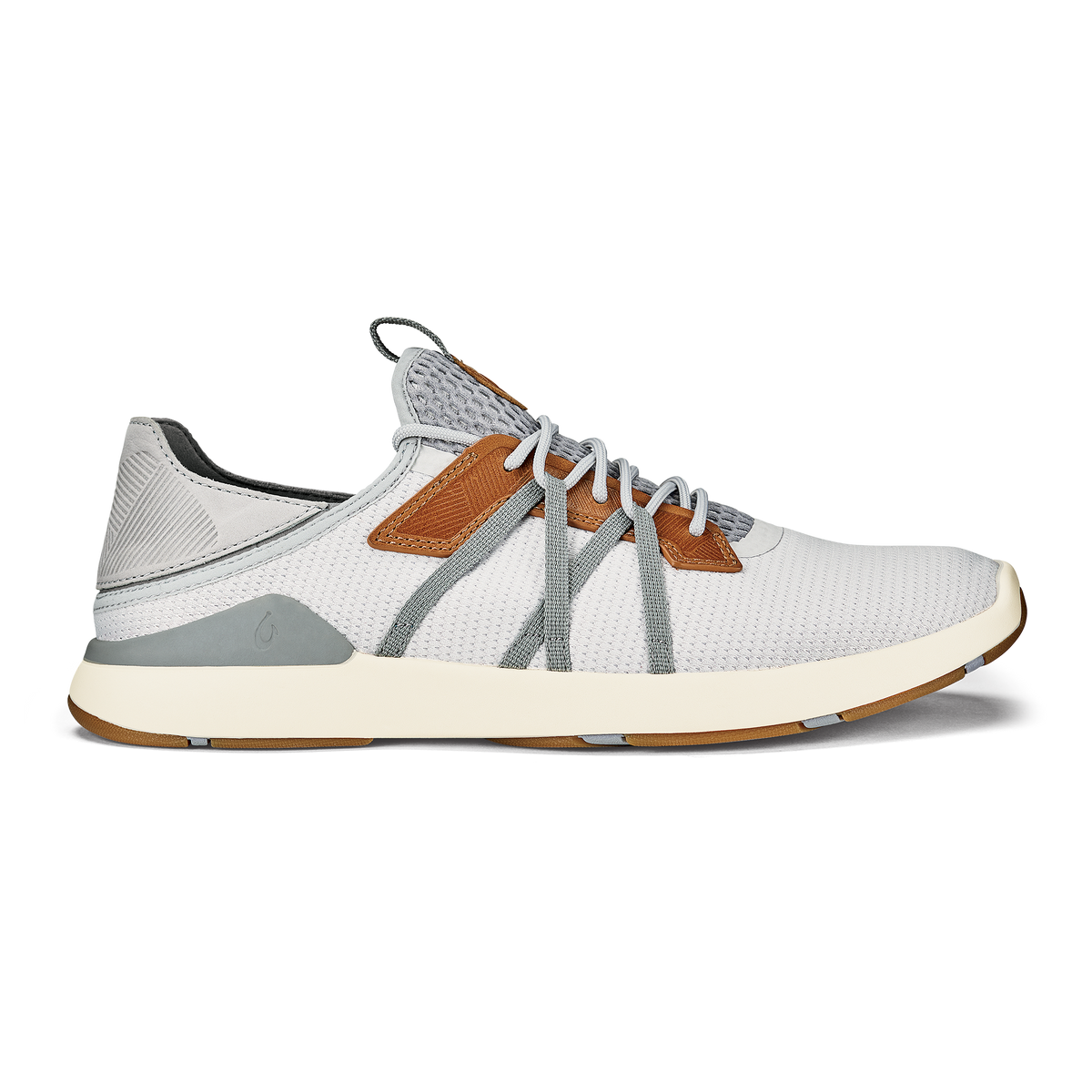 OluKai Mio Lī Men's Athletic Shoes - Mist Grey / Poi