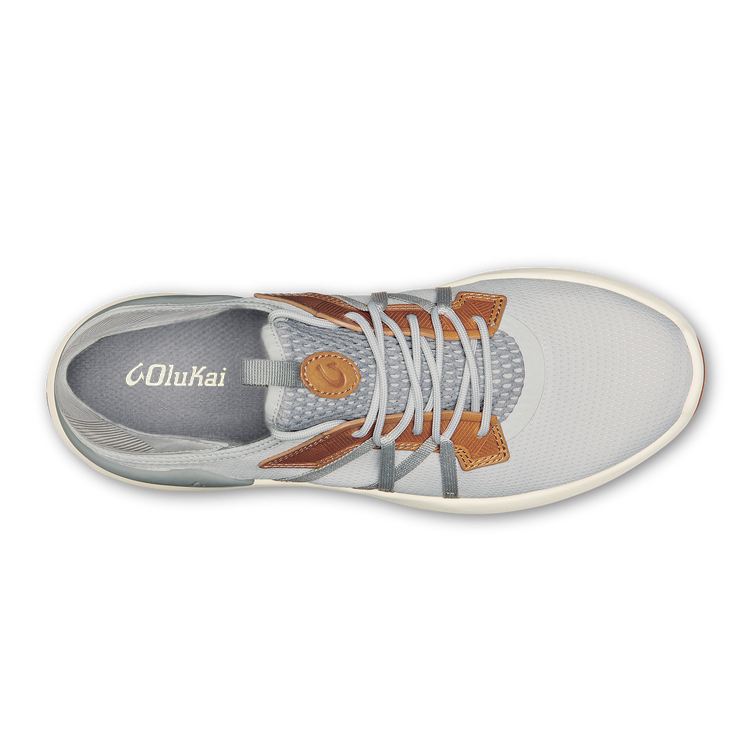 OluKai Mio Lī Men's Athletic Shoes - Mist Grey / Poi