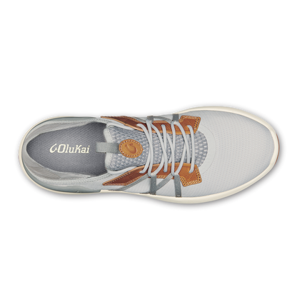 OluKai Mio Lī Men's Athletic Shoes - Mist Grey / Poi
