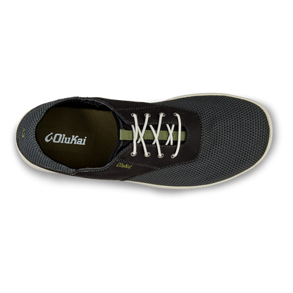 OluKai Nohea Moku Men's Boat Shoes - Black