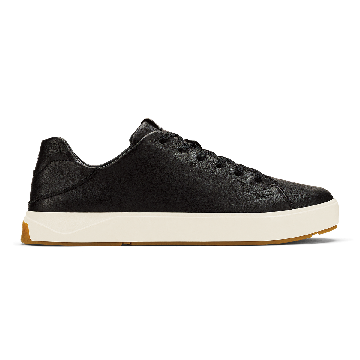 OluKai Lae‘ahi Lī ‘Ili Men's Leather Sneakers - Onyx
