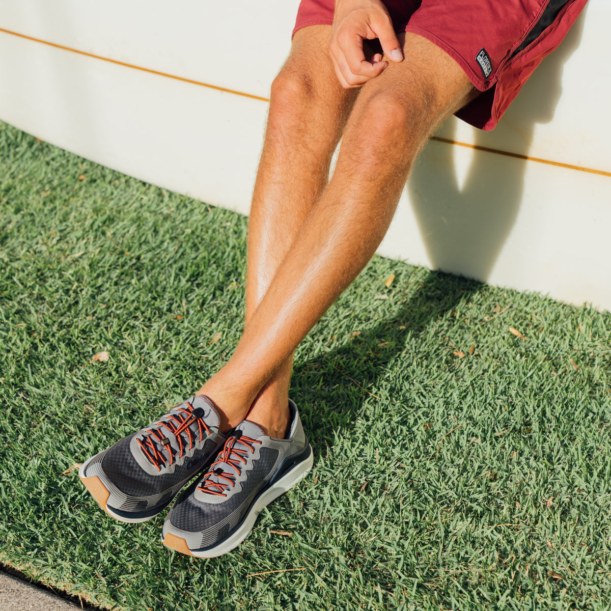 OluKai ‘Ahi Men’s Water Boat Shoes - Rock / Ash