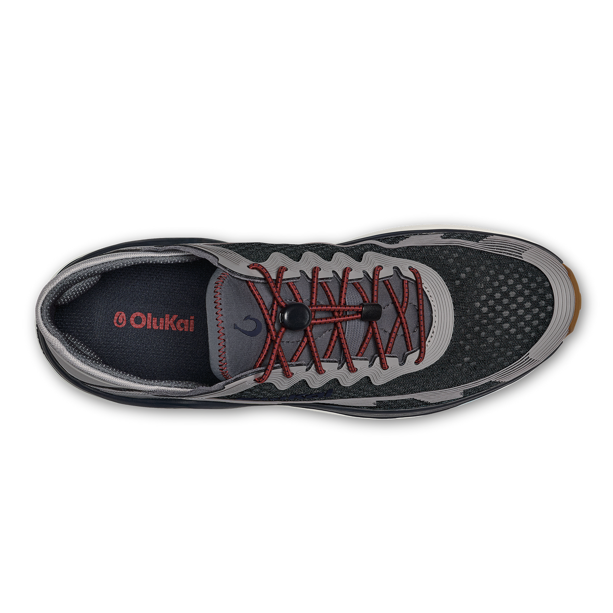OluKai ‘Ahi Men’s Water Boat Shoes - Rock / Ash