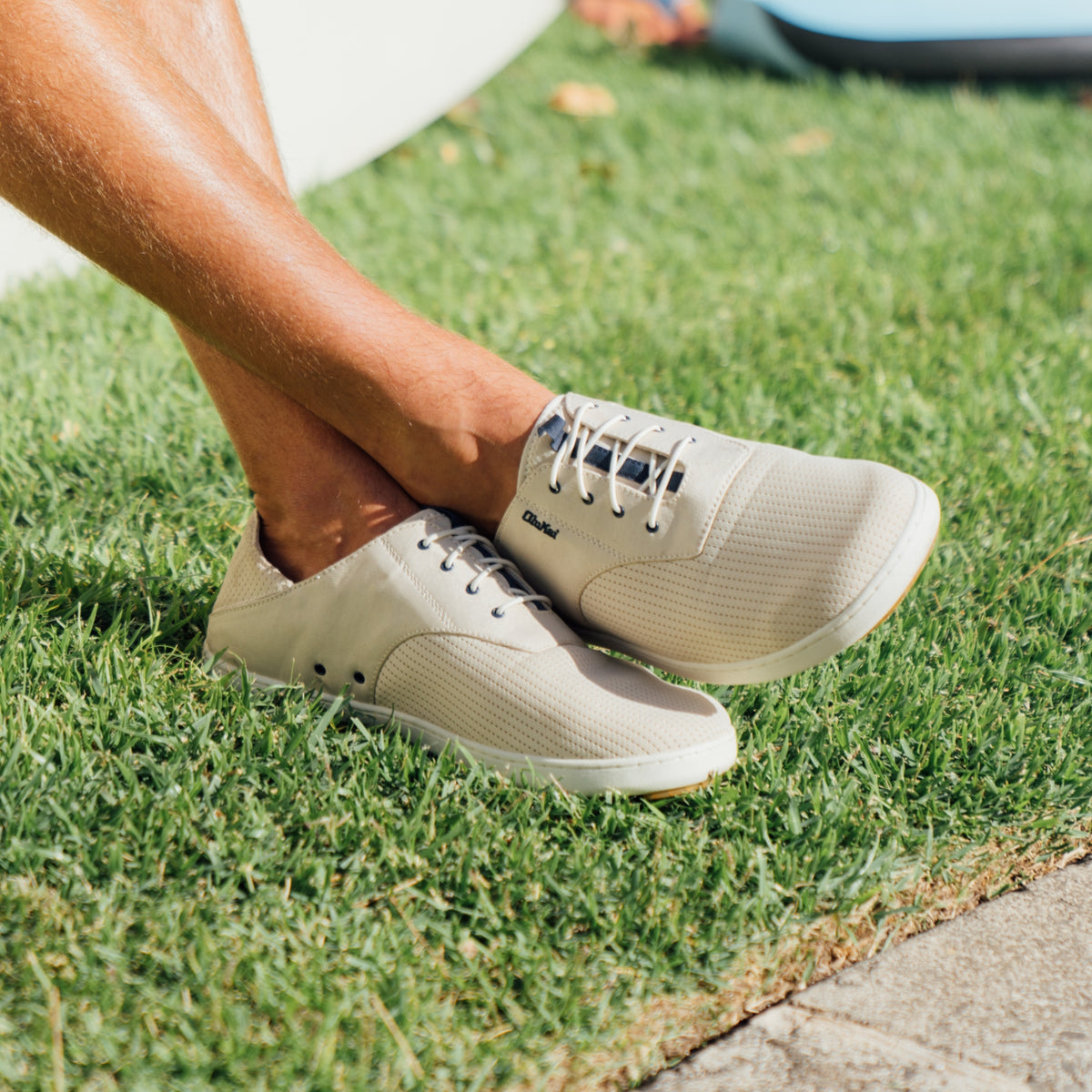 OluKai Nohea Moku Men's Boat Shoes - Tapa