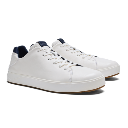 OluKai Lae‘ahi Lī ‘Ili Men's Sneakers - Bright White / Trench Blue