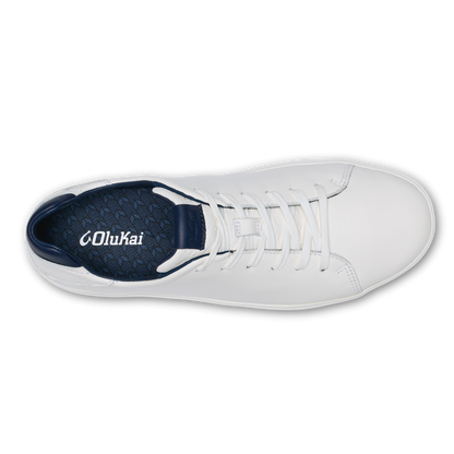 OluKai Lae‘ahi Lī ‘Ili Men's Sneakers - Bright White / Trench Blue