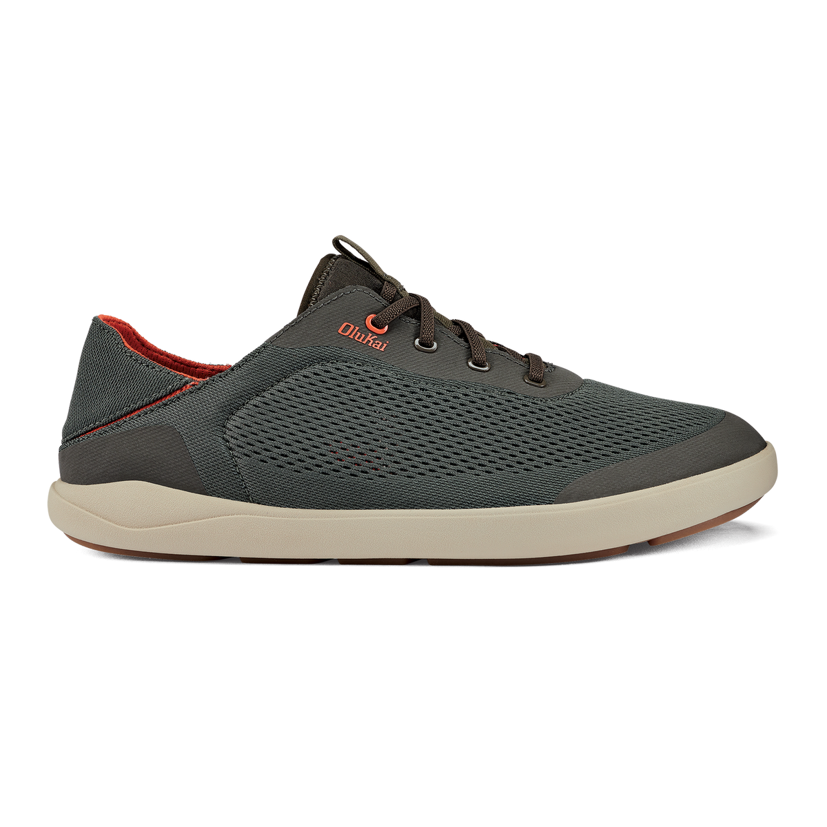 OluKai Moku Pae Men's Boat Shoes - Island Salt / Koi