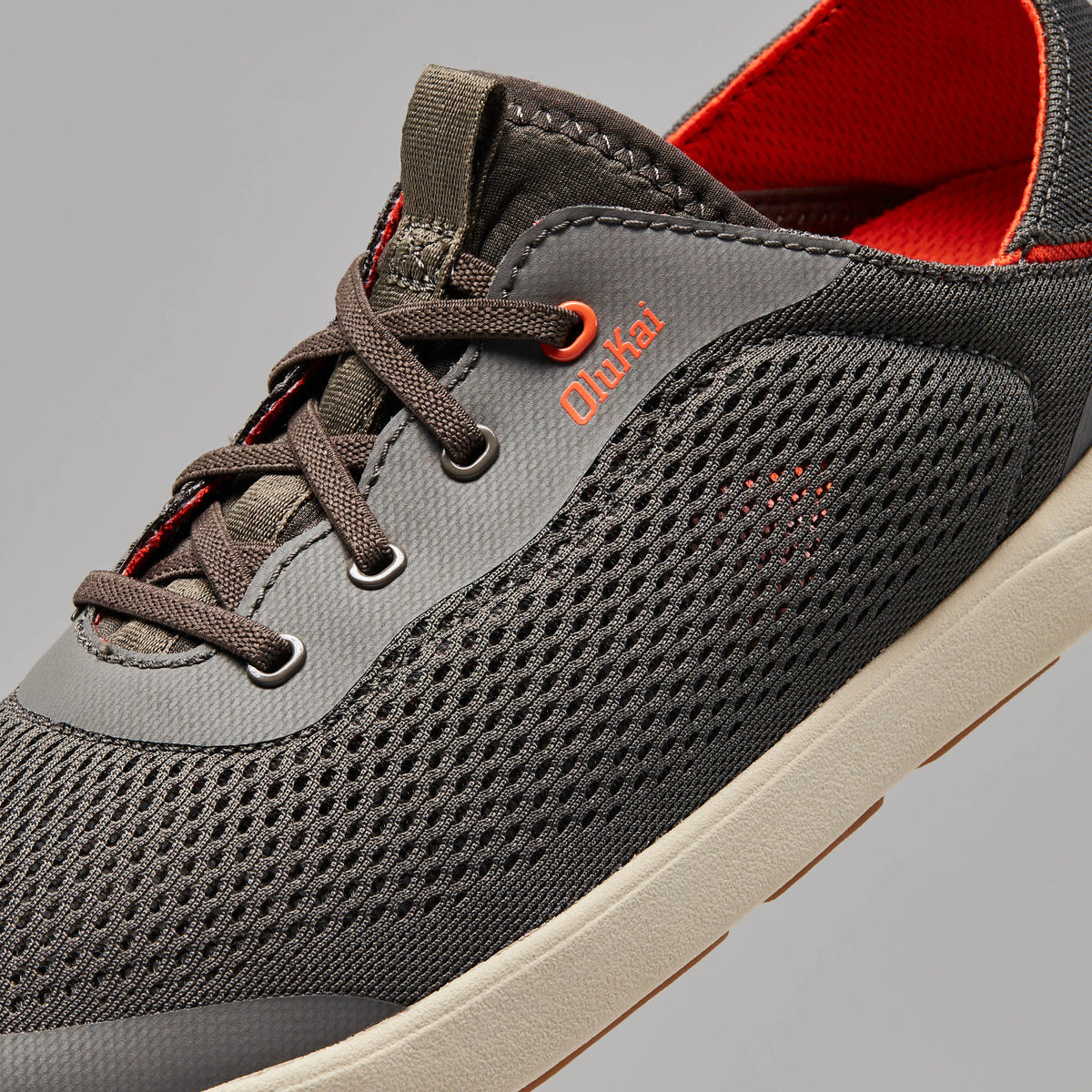 OluKai Moku Pae Men's Boat Shoes - Island Salt / Koi