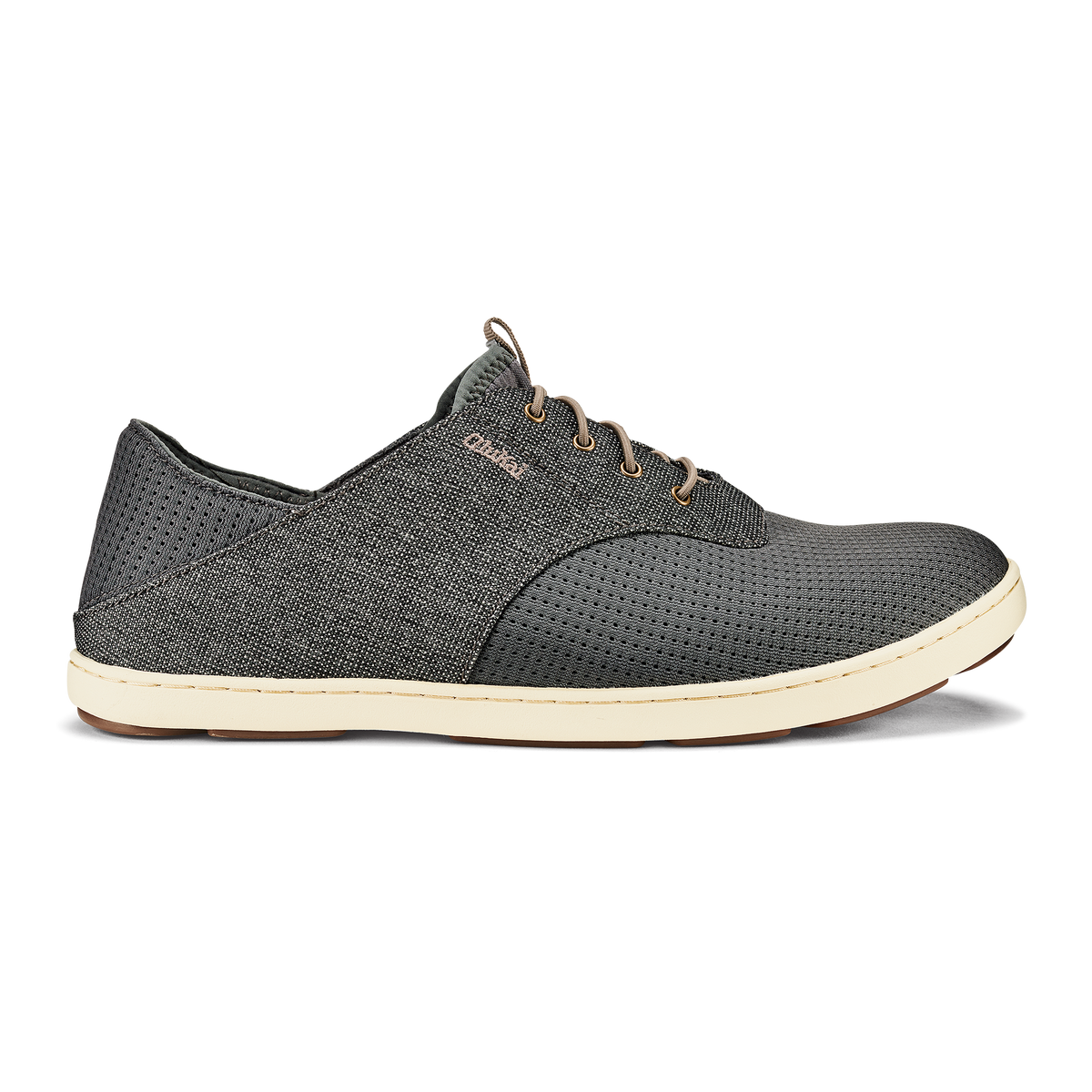 OluKai Nohea Moku Men's Boat Shoes - Charcoal / Clay
