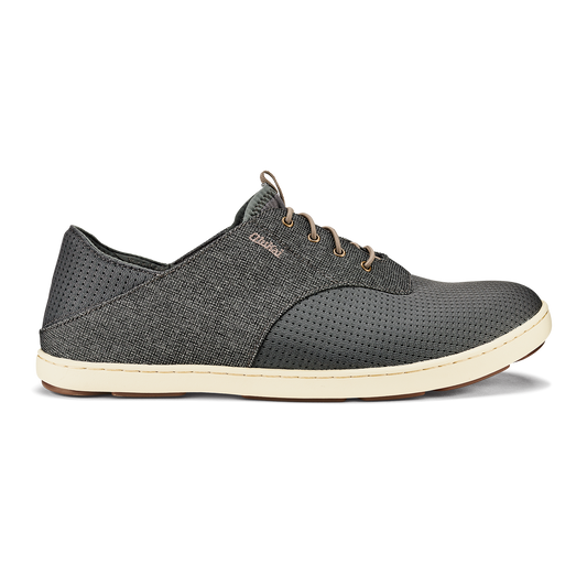 OluKai Nohea Moku Men's Boat Shoes - Charcoal / Clay