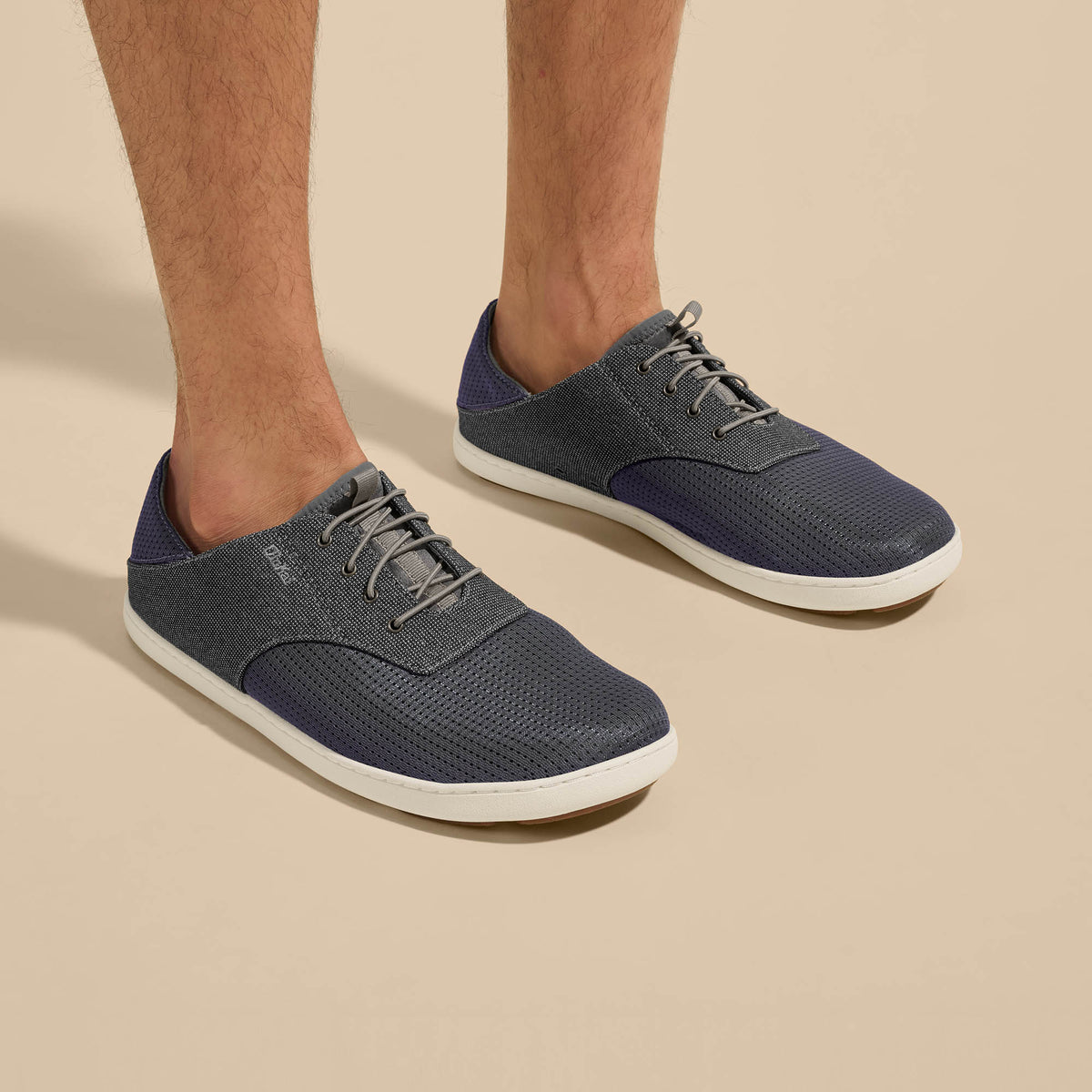 OluKai Nohea Moku Men's Boat Shoes - Charcoal / Clay