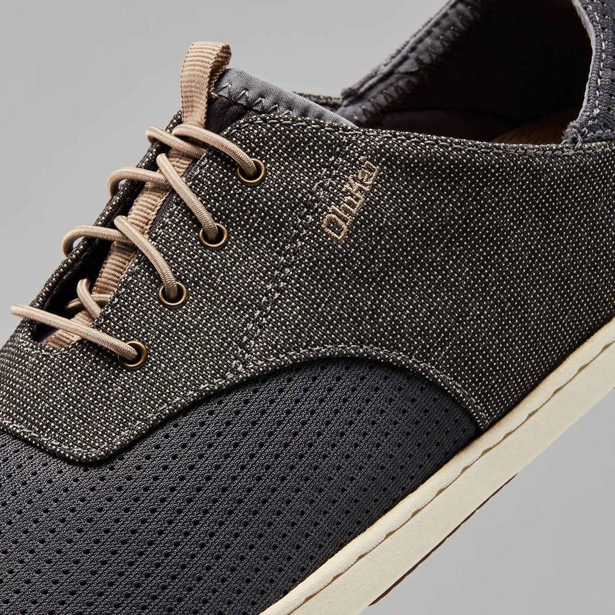 OluKai Nohea Moku Men's Boat Shoes - Charcoal / Clay