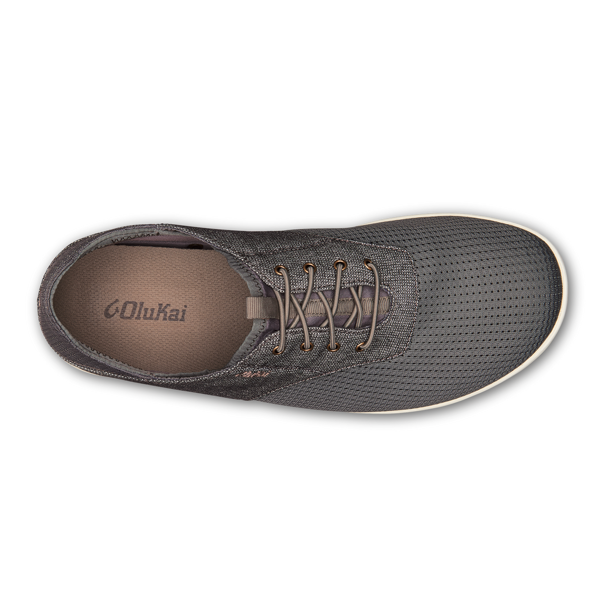 OluKai Nohea Moku Men's Boat Shoes - Charcoal / Clay