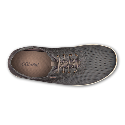OluKai Nohea Moku Men's Boat Shoes - Charcoal / Clay