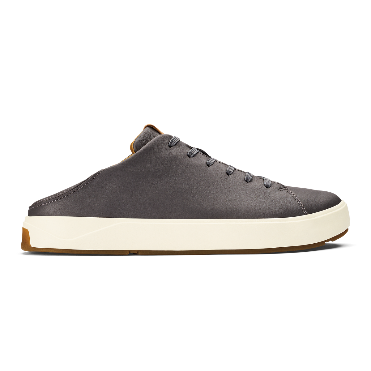 OluKai Lae‘ahi Lī ‘Ili Men's Leather Sneakers - Stone
