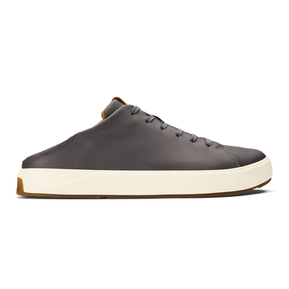 OluKai Lae‘ahi Lī ‘Ili Men's Leather Sneakers - Stone