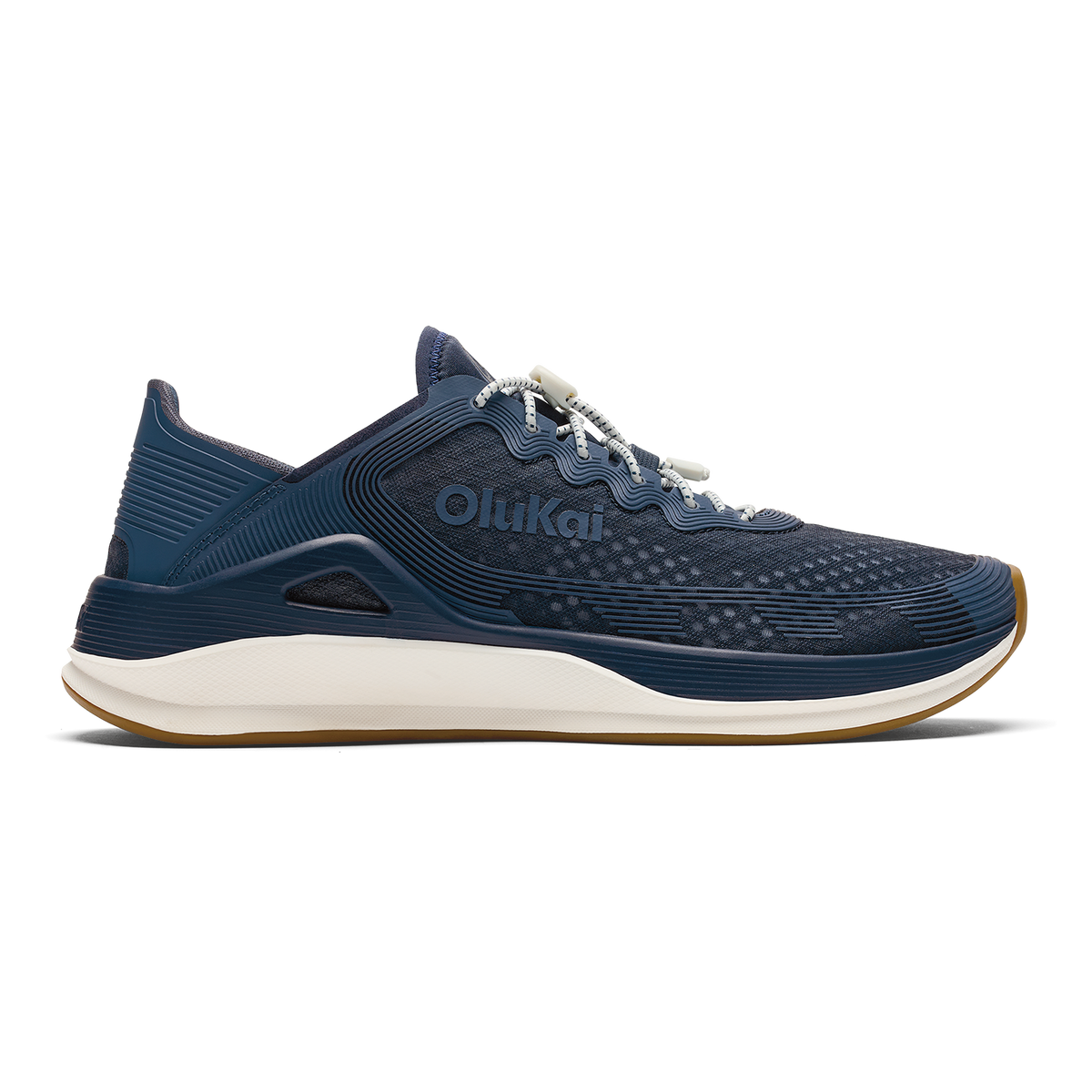OluKai ‘Ahi Men’s Water Boat Shoes - Mood Indigo / Coastal Blue