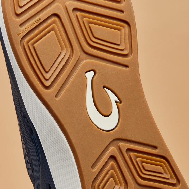 OluKai ‘Ahi Men’s Water Boat Shoes - Mood Indigo / Coastal Blue
