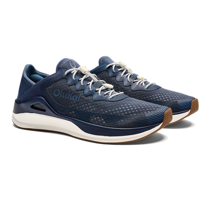 OluKai ‘Ahi Men’s Water Boat Shoes - Mood Indigo / Coastal Blue