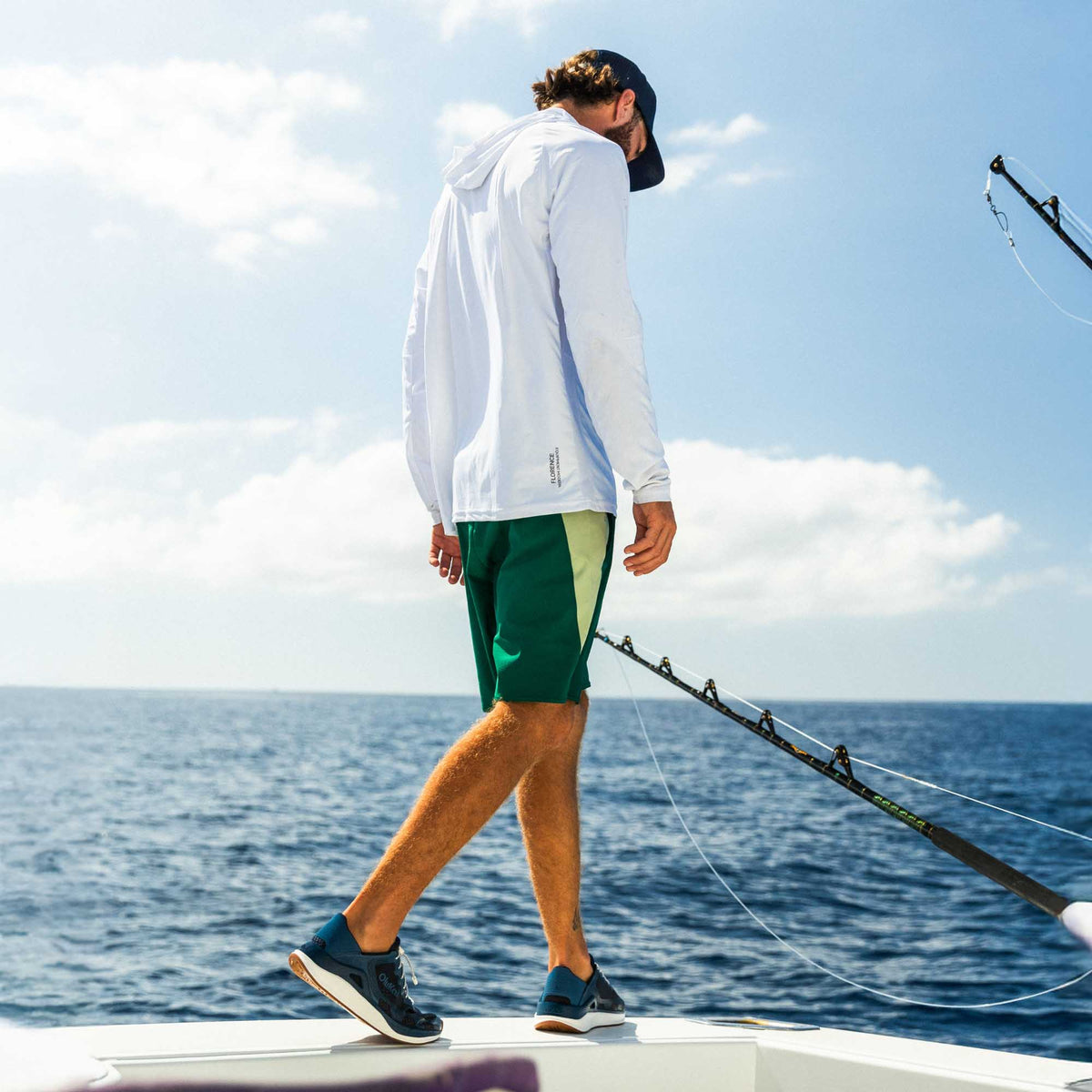 OluKai ‘Ahi Men’s Water Boat Shoes - Mood Indigo / Coastal Blue