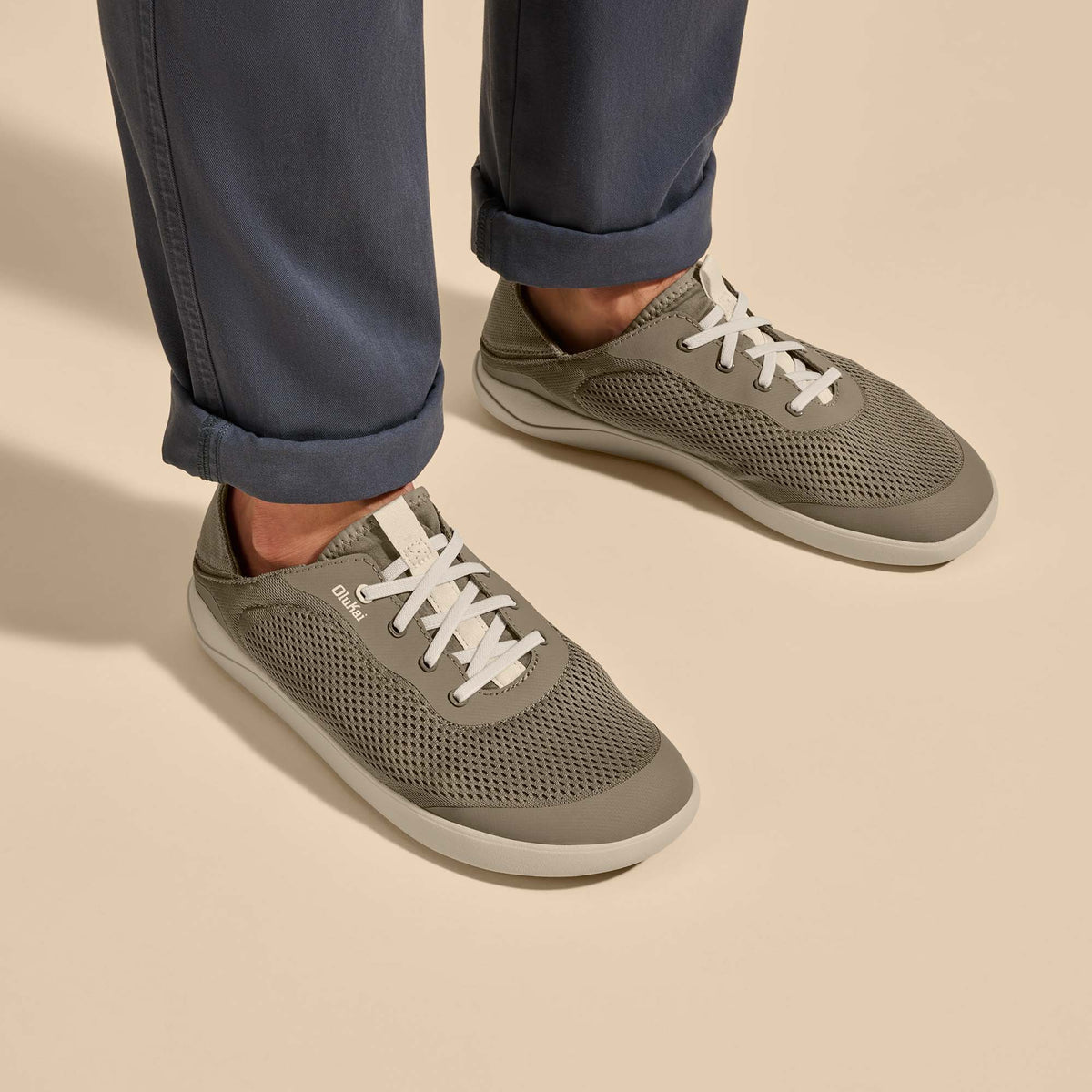OluKai Moku Pae Men's Boat Shoes - Clay / Tapa