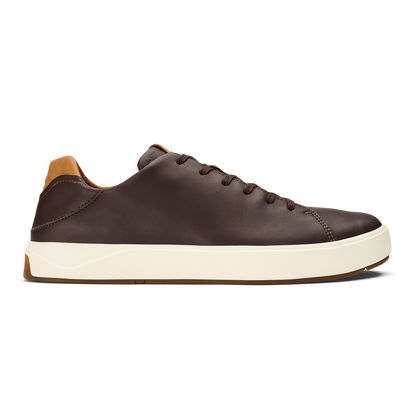 OluKai Lae‘ahi Lī ‘Ili Men's Leather Sneakers - Dark Java