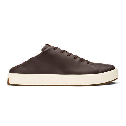 OluKai Lae‘ahi Lī ‘Ili Men's Leather Sneakers - Dark Java