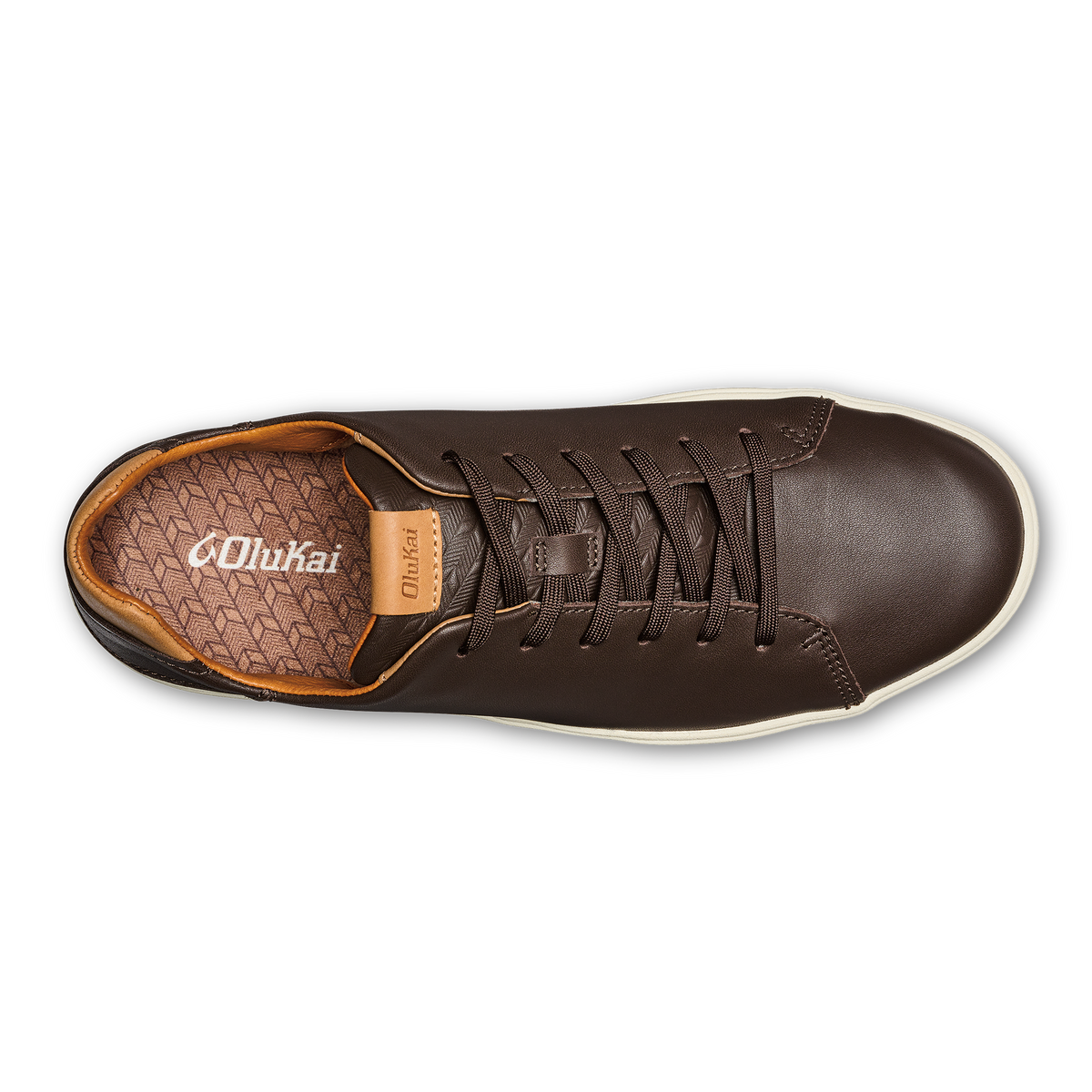 OluKai Lae‘ahi Lī ‘Ili Men's Leather Sneakers - Dark Java