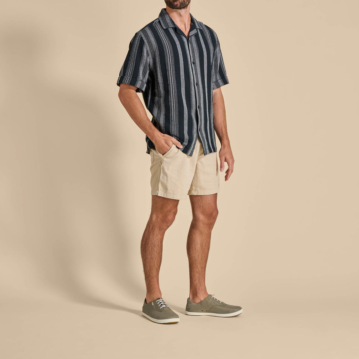 OluKai Nohea Moku Men's Boat Shoes - Tapa