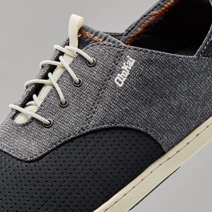 OluKai Nohea Moku Men's Boat Shoes - Dark Shadow