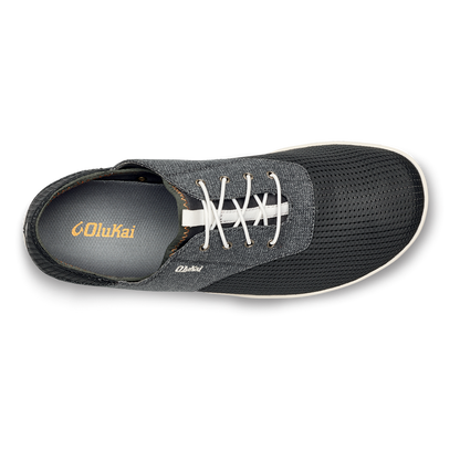 OluKai Nohea Moku Men's Boat Shoes - Dark Shadow