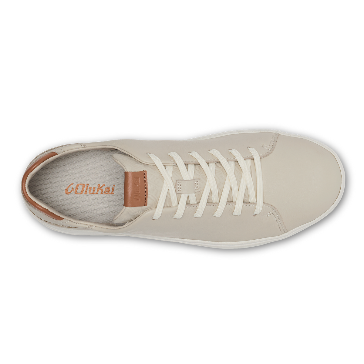 OluKai Lae‘ahi Lī ‘Ili Men's Leather Sneakers - Tapa
