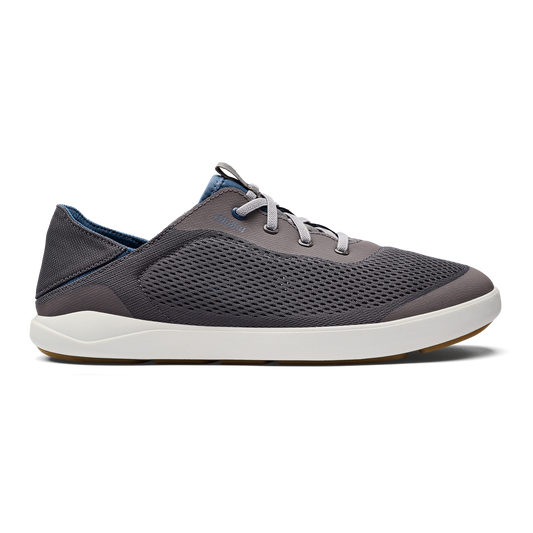 OluKai Moku Pae Men's Boat Shoes - Pavement / Vintage Blue