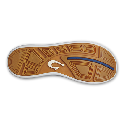 OluKai Moku Pae Men's Boat Shoes - Pavement / Vintage Blue
