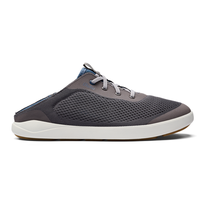 OluKai Moku Pae Men's Boat Shoes - Pavement / Vintage Blue