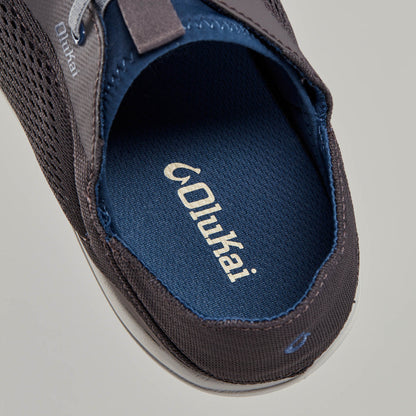 OluKai Moku Pae Men's Boat Shoes - Pavement / Vintage Blue