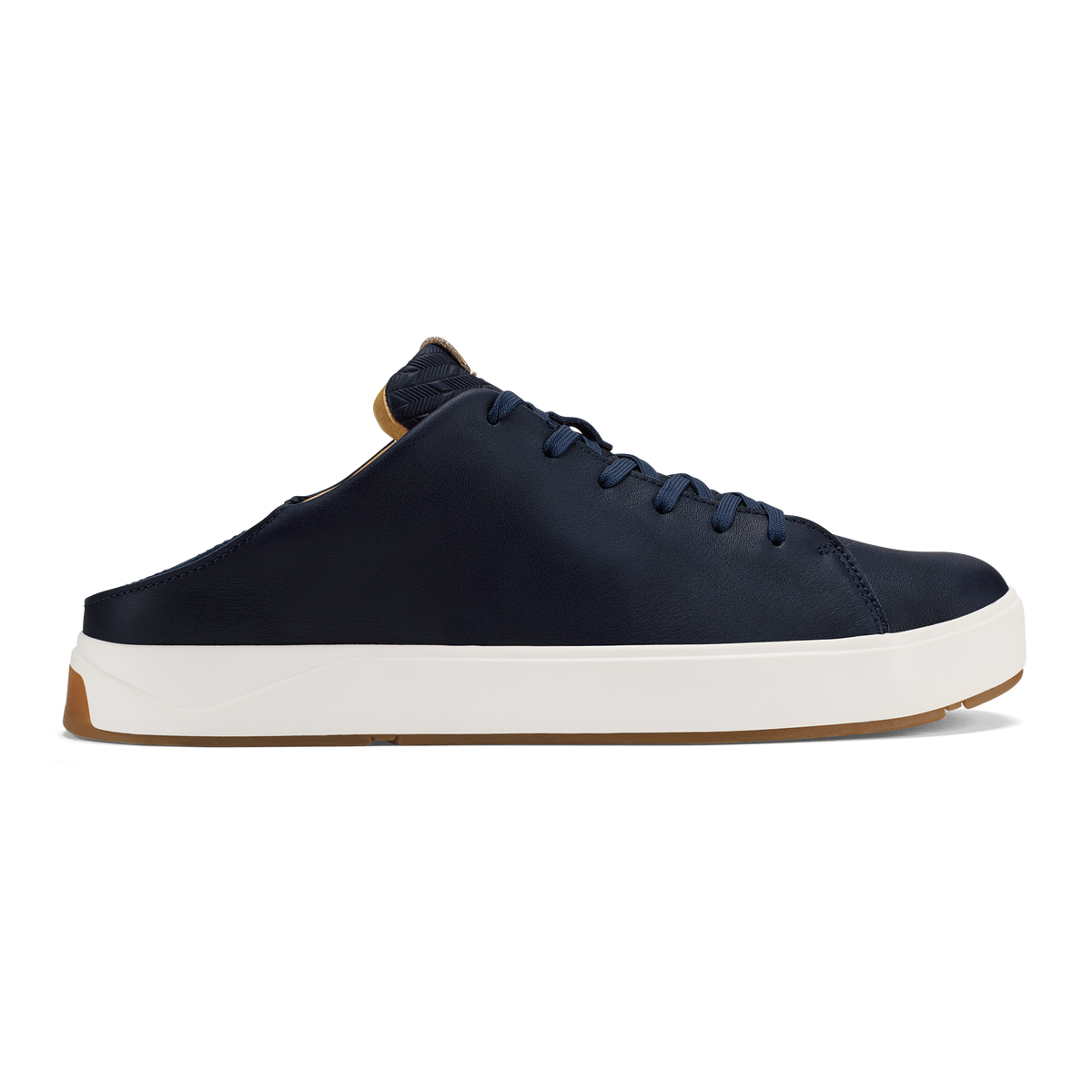 OluKai Lae‘ahi Lī ‘Ili Men's Leather Sneakers - Trench Blue