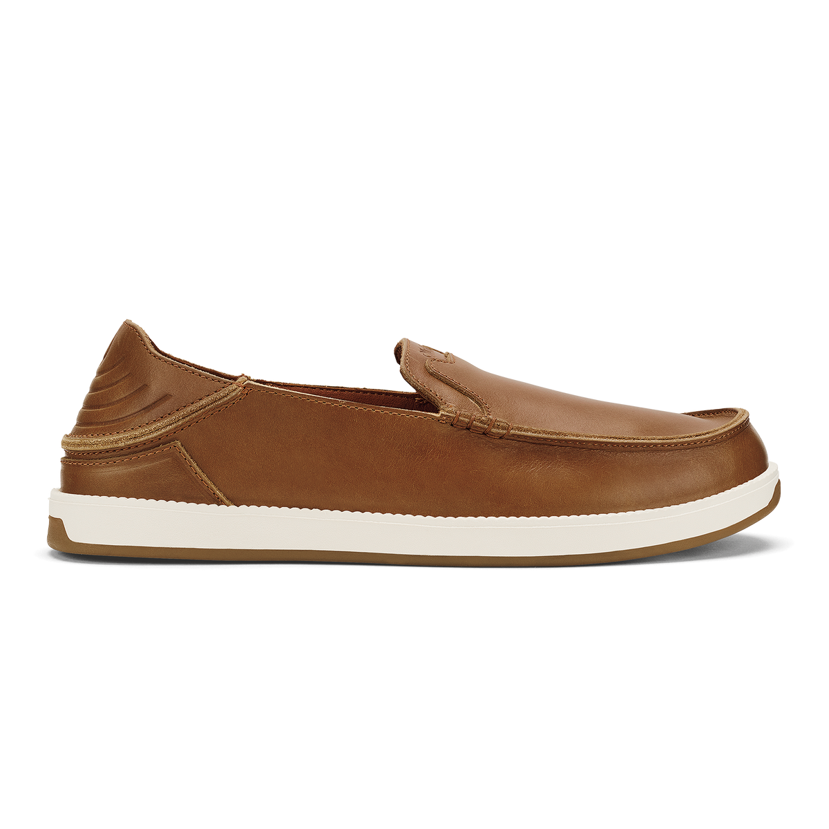 OluKai Kākaha Nia Men‘s Leather Slip-On Shoes - Fox